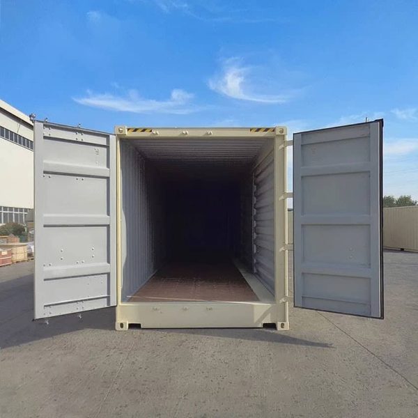 Contenedor de acceso lateral completo de 40 pies hc blanco