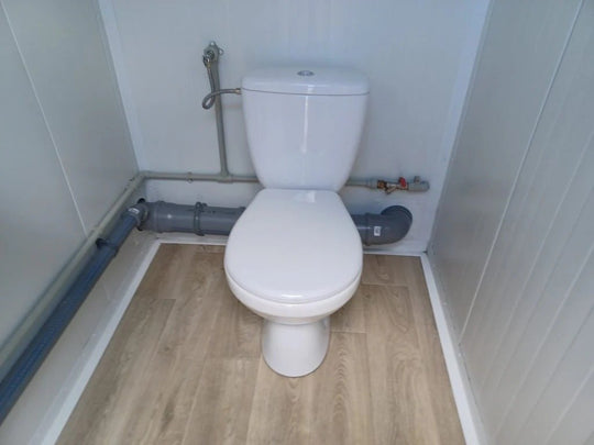 Contenedor sanitario doble de 2 cabinas
