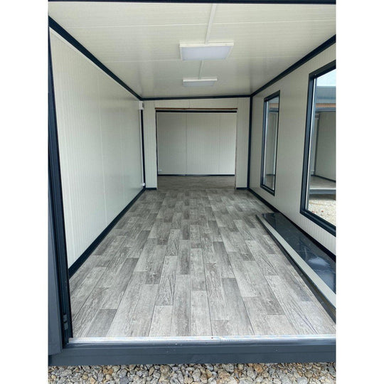 Módulo comercial combinado de 2 piezas, 3 x 6 m (36 m²)